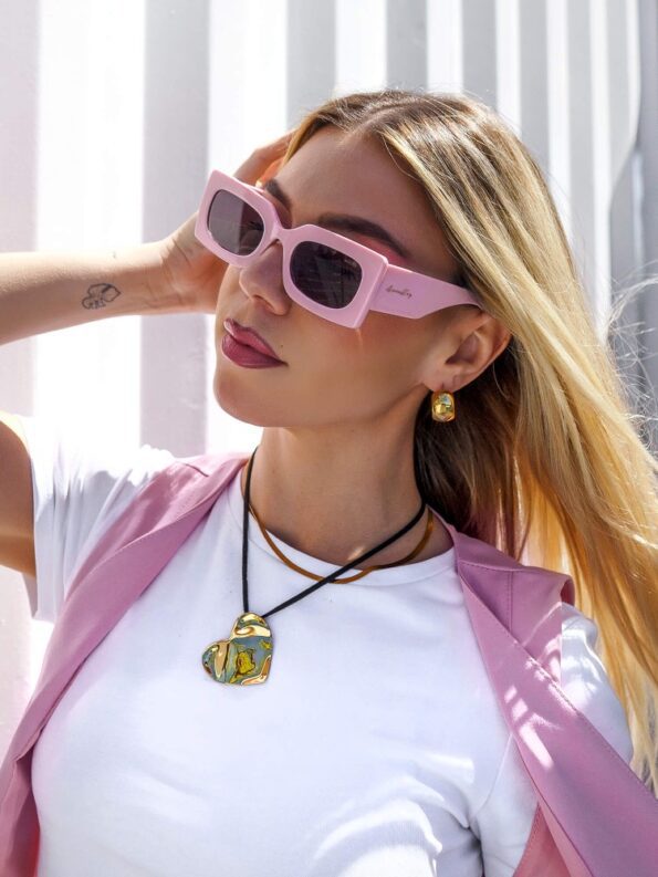 ANNAKEY PALM PINK SUNGLASSES