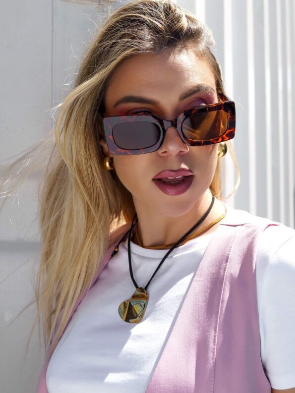 ANNAKEY PALM LEOPARD SUNGLASSES