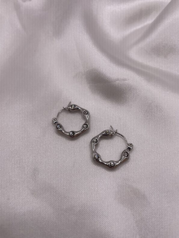 SIMPLICITY SILVER  EAARINGS