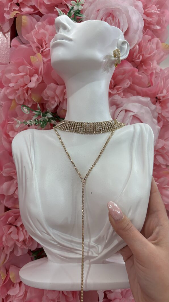 CHOKER STRASS NECKLACE