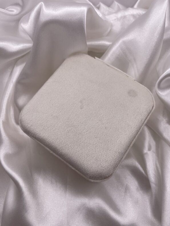 WHITE VELVET TRAVEL CASE - Image 2