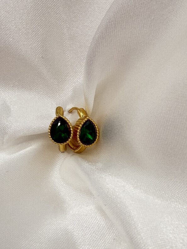 MINI GREEN EARRINGS