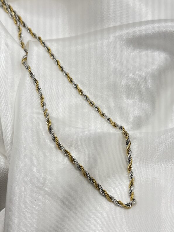 SIMPLE GOLDSILVER NECKLACE