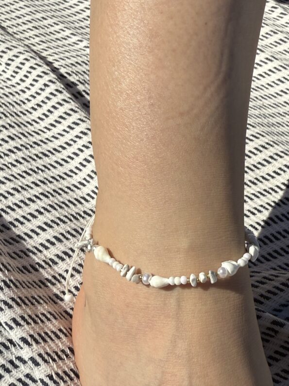 WHITE PEARL ANKLET